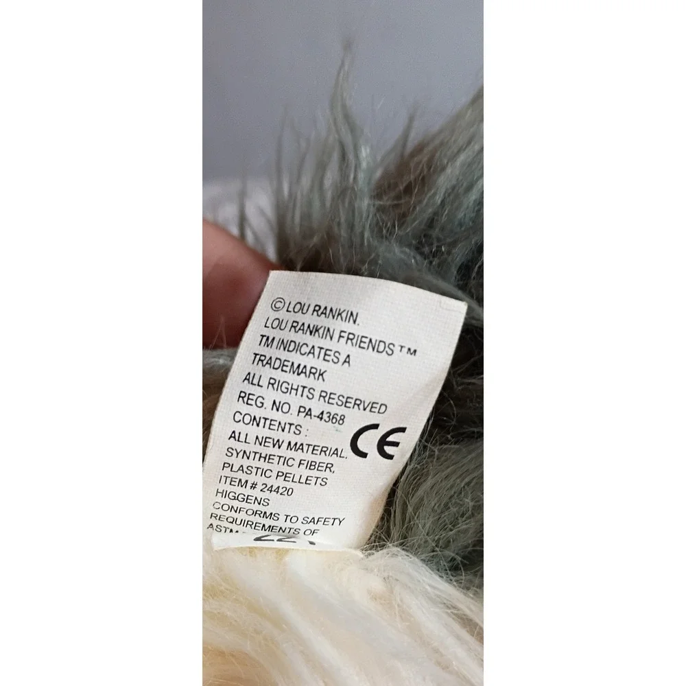 Lou Rankin Friends Higgens Sheepdog Plush Dakin Applause Gray 24420 NWT DIRTY